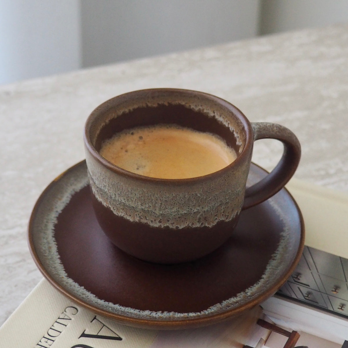 Chávena expresso com pires Toffee